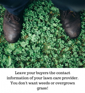 Leave buyers lawn care contact